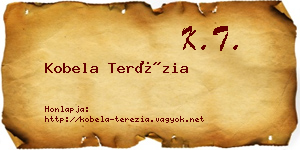 Kobela Terézia névjegykártya