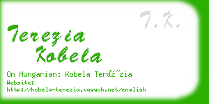 terezia kobela business card